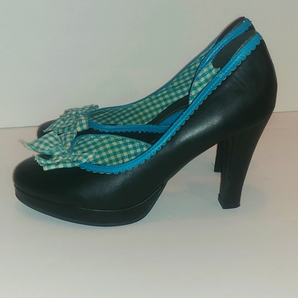 Tuk Ladies 4"Heels W Polka Dots N Bow - Picture 5 of 17